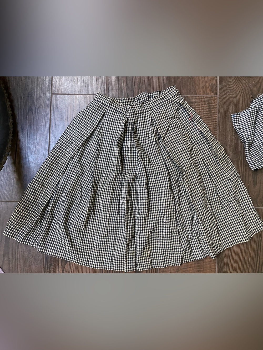 Handmade Wool Skirt with Extra Wool